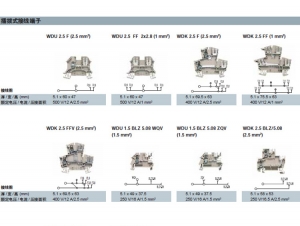 武安W插拔式接线端子