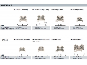 W直通型接线端子