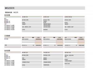 鹿泉MCZ系列